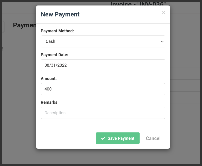 How to collect and record invoice payments on InvoiceTemple