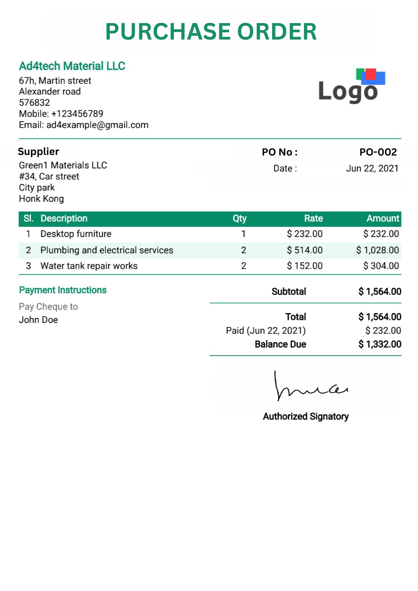 Free invoice Templates