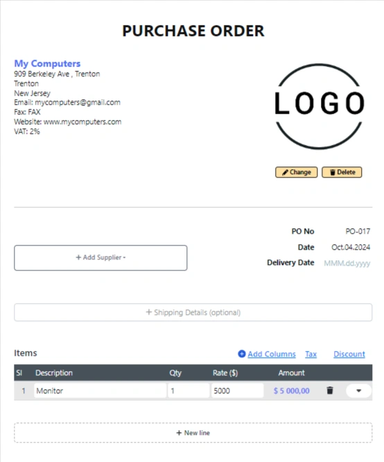 PO Management Software 