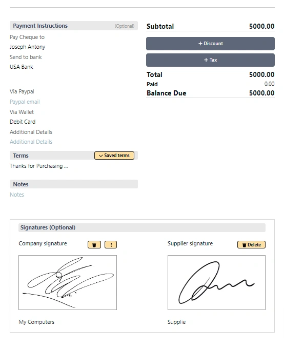 Purchase Order Invoice Software 