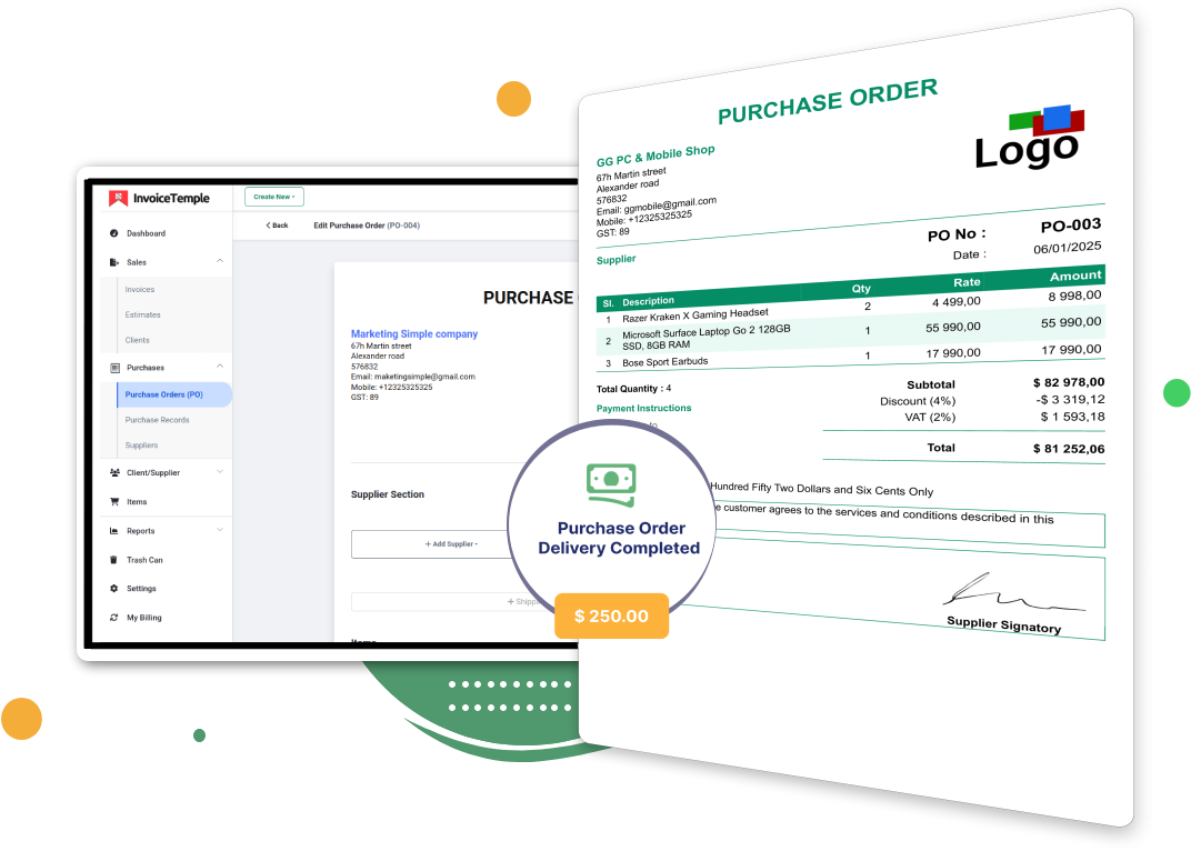 PO Order Template